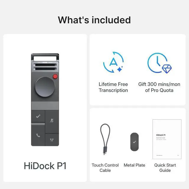 Alt view image 7 of 7 - P1 AI Voice Recorder: Smart Voice Recorder Work with Bluetooth Earbuds Portable Digital Recording Device BlueCatch Tech Meeting Transcription Summary Playback HiNotes Control 64GB(Space Gray)