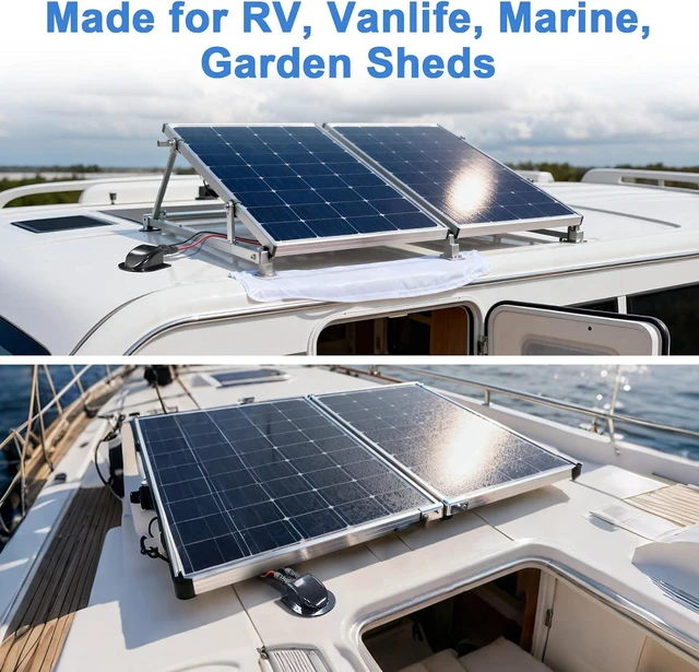 Alt view image 5 of 7 - Solar Cable Entry Gland with10AWG Solar Extension Cable Compatible with MC4, Weatherproof Roof Cable Entry Housing for RV Camper Van Boat Shed Garage (10 FT)