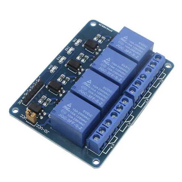 Alt view image 4 of 7 - Automatic Irrigation DIY Kit Self Watering System with PDF Tutorial, 4pcs Capacitive Soil Moisture Sensor 4Channel 5V Relay Module and 4pcs Water Pump + 4M Vinyl Tubing for Garden Plant