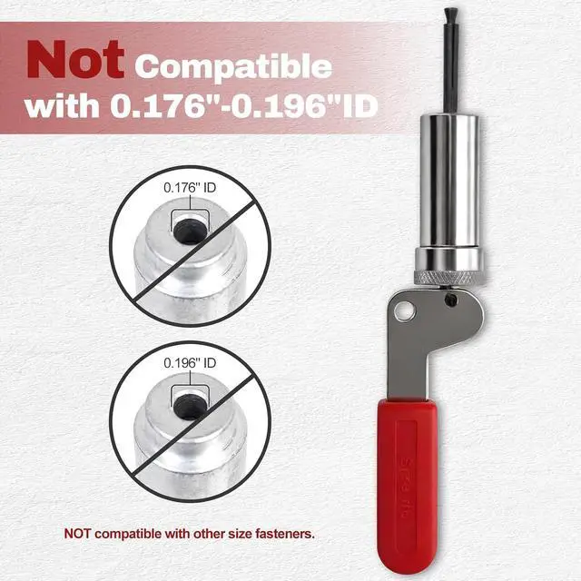 Alt view image 3 of 7 - Professional Spring Plunger Tool for #6 Barrel Nut Fasteners 0.158" Inner Diameter - High-Carbon Alloy Steel Ergonomic Handle for Water Utility Infrastructure Maintenance