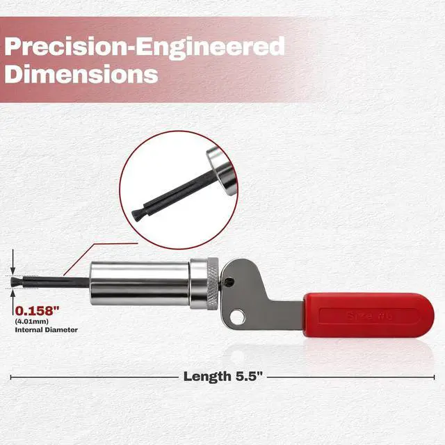 Alt view image 4 of 7 - Professional Spring Plunger Tool for #6 Barrel Nut Fasteners 0.158" Inner Diameter - High-Carbon Alloy Steel Ergonomic Handle for Water Utility Infrastructure Maintenance