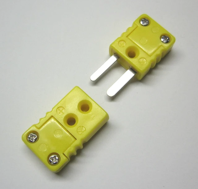 Alt view image 7 of 7 - Mini K-Type Thermocouple Connector, 5 Sets Male & Female Type K Plugs