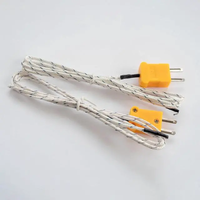 Alt view image 5 of 6 - Mini t Type Thermocouple Wire Connectors Male Female Plug Adapter High Temperature 220°C(428°F) for Thermocouple Sensor Probe Blue 15 Set