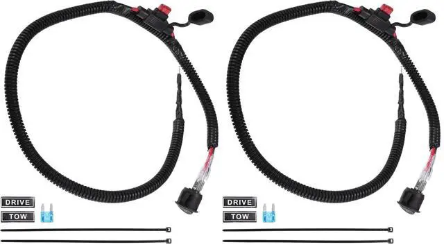 Main image of 60cm Universal Automotive Switched Fuse Bypass Kit/Fuse Bypass Switch/Durable / 1 pcs Black (Pack of 2)