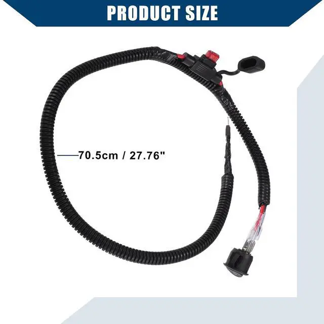 Alt view image 5 of 7 - 60cm Universal Automotive Switched Fuse Bypass Kit/Fuse Bypass Switch/Durable / 1 pcs Black (Pack of 2)