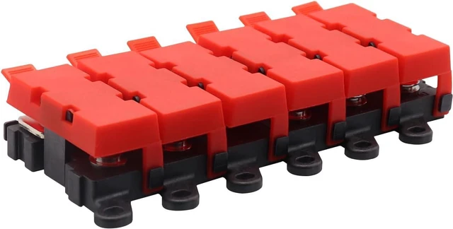 Alt view image 6 of 7 - 5way Fuse Block Midi Holder Automotive Marine Boat Car Audio Brass Fuse Holder Midi Fuses 100A 30A 60A
