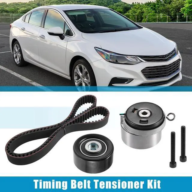 Alt view image 2 of 7 - Timing Belt Tensioner Kit for Chevrolet Cruze Sonic Aveo 2010-2016 for Pontiac G3 No.24422964/55574864/24436052 Idler Pulley Tensioner Bearing Timing Belt Kit