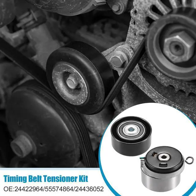 Alt view image 3 of 7 - Timing Belt Tensioner Kit for Chevrolet Cruze Sonic Aveo 2010-2016 for Pontiac G3 No.24422964/55574864/24436052 Idler Pulley Tensioner Bearing Timing Belt Kit