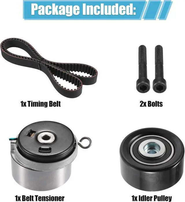 Alt view image 4 of 7 - Timing Belt Tensioner Kit for Chevrolet Cruze Sonic Aveo 2010-2016 for Pontiac G3 No.24422964/55574864/24436052 Idler Pulley Tensioner Bearing Timing Belt Kit