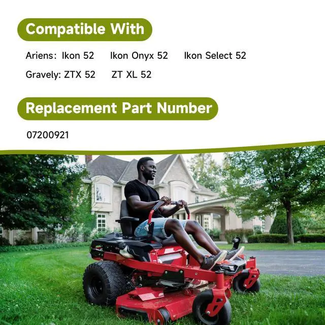 Alt view image 3 of 7 - Upgrade V-Belt Drive Belt Turn Lawn Mower Belt Compatible with Ariens Ikon 52 Ikon Onyx 52 Ikon Select 52 Gravely ZTX 52 ZT XL 52 Zero Turn Lawn Mower Replace#: 07200921
