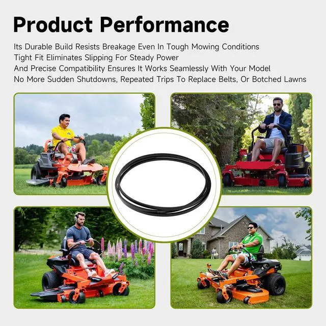 Alt view image 6 of 7 - Upgrade V-Belt Drive Belt Turn Lawn Mower Belt Compatible with Ariens Ikon 52 Ikon Onyx 52 Ikon Select 52 Gravely ZTX 52 ZT XL 52 Zero Turn Lawn Mower Replace#: 07200921