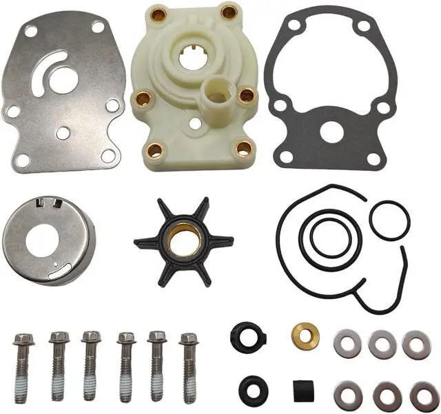 Alt view image 2 of 7 - 393630 Water Pump Impeller kit Replaces Johnson Evinrude OMC 20 25 30 35 HP Outboard Motors 393509 391636 Sierra 18-3382