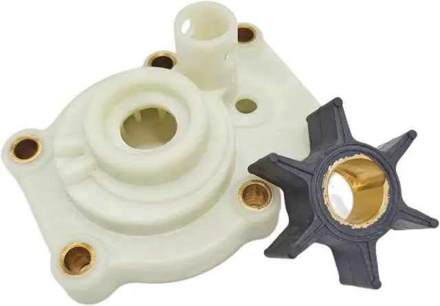 Alt view image 3 of 7 - 393630 Water Pump Impeller kit Replaces Johnson Evinrude OMC 20 25 30 35 HP Outboard Motors 393509 391636 Sierra 18-3382