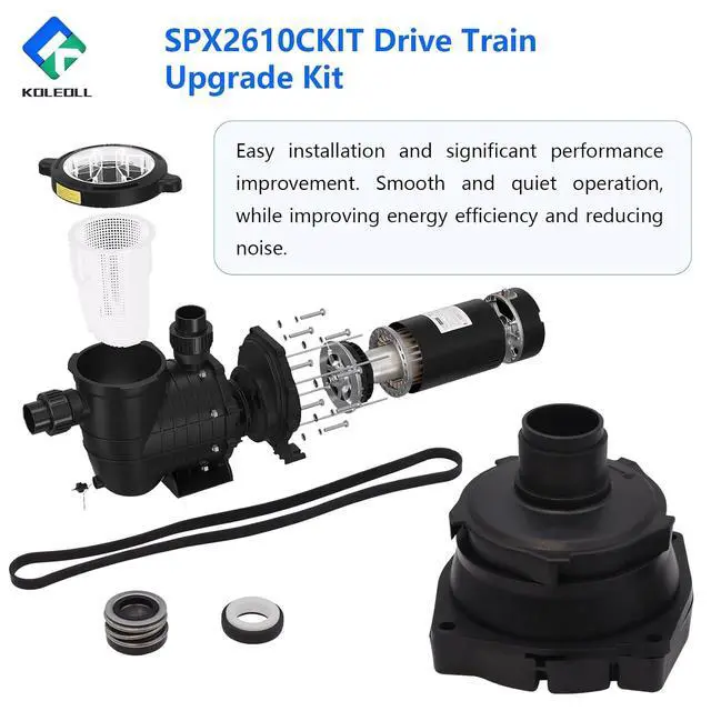 Alt view image 5 of 6 - SPX2610CKIT Drive Train Upgrade Kit for Hayward 1-1/2 HP Super Pump