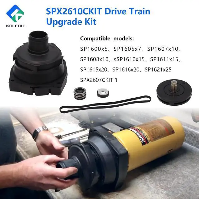 Alt view image 3 of 6 - SPX2610CKIT Drive Train Upgrade Kit for Hayward 1-1/2 HP Super Pump