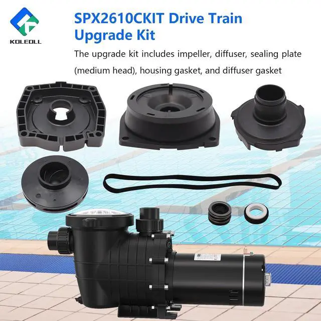 Alt view image 4 of 6 - SPX2610CKIT Drive Train Upgrade Kit for Hayward 1-1/2 HP Super Pump