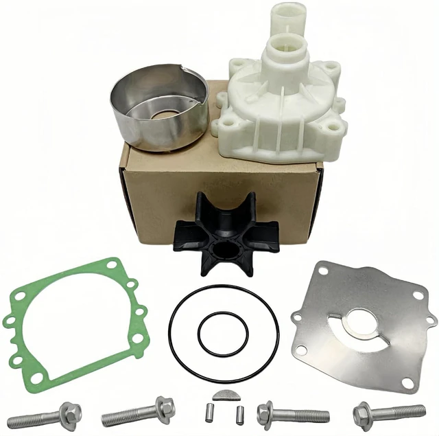 Alt view image 2 of 7 - 61AW0078 Water Pump Impeller Kit with Housing for Yamaha Outboard 115 150 175 200 225 250 300 HP 2/4-Stroke V4 V6 Motors Replaces 61A-W0078-A2-00 Sierra 18-3396-1