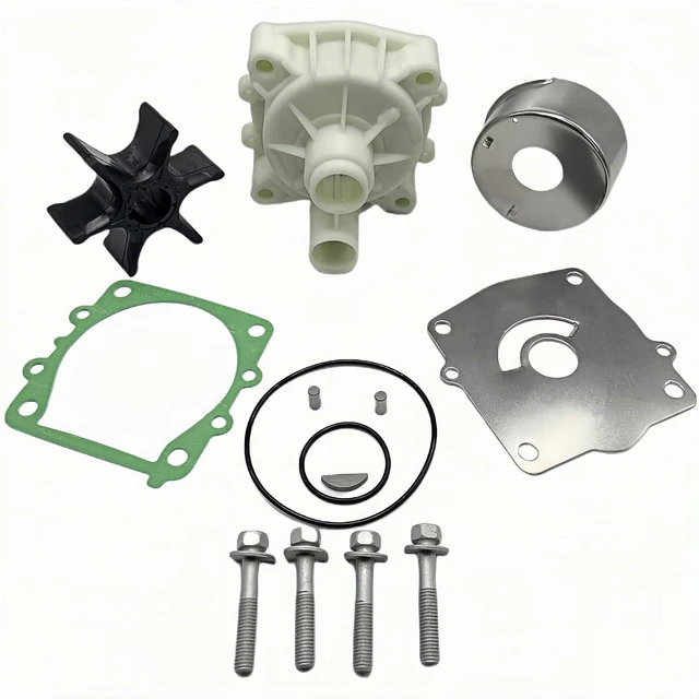 Alt view image 6 of 7 - 61AW0078 Water Pump Impeller Kit with Housing for Yamaha Outboard 115 150 175 200 225 250 300 HP 2/4-Stroke V4 V6 Motors Replaces 61A-W0078-A2-00 Sierra 18-3396-1