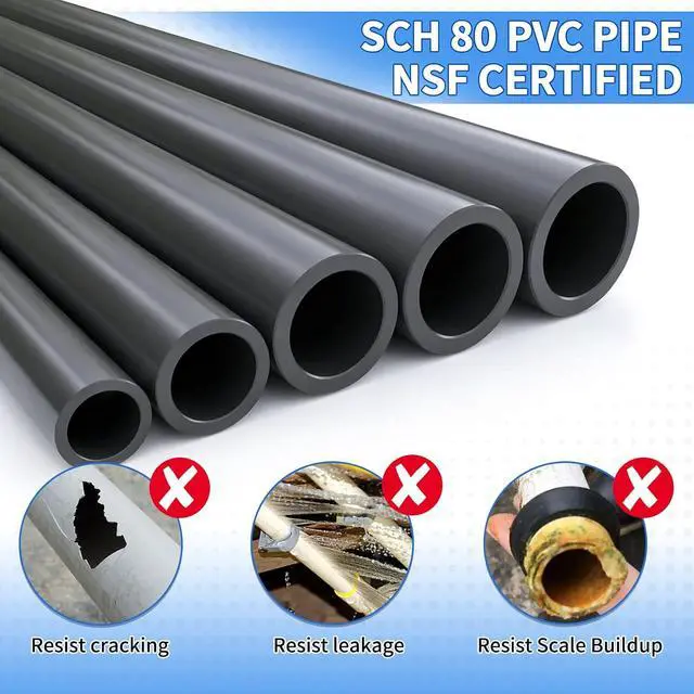 Alt view image 3 of 7 - PVC True Union Check Valve, 1-1/2 Slip Swing Full Port Utility Check Valve, Sch80 Socket Pool Ball Check Valve for Backflow Prevention