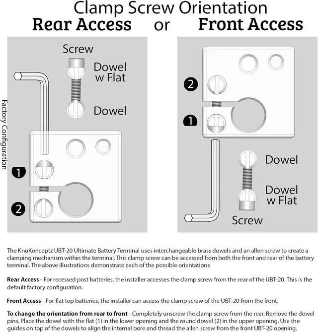 Alt view image 4 of 4 - Ultimate Battery Terminal v2 Pair- Positive and Negative with OEM Top Post Adapter