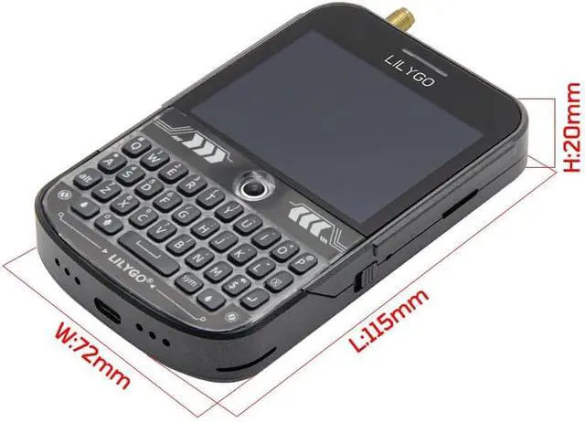 Alt view image 5 of 6 - T-Deck Plus ESP32-S3 Single Board Computer 915Mhz LORA-89 GPS 2.8-inch Display Development Board External Antenna