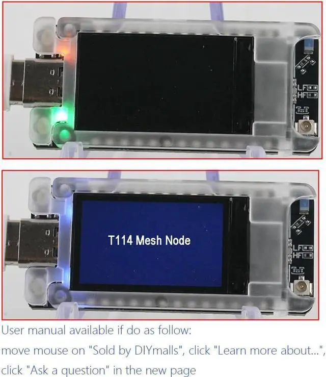 Alt view image 5 of 6 - 915MHz LoRa Mesh Node T114 V2 Dev-Board + Antenna for Meshtastic