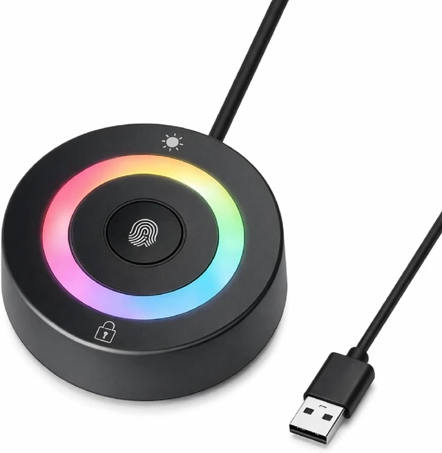 Main image of USB Fingerprint Reader with RGB Lighting for Windows Hello
