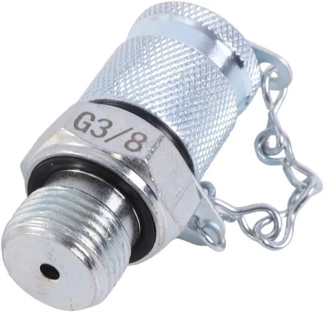 Alt view image 6 of 7 - 10 Pcs Test Connector Hydraulic Pressure Gauge Tee Coupling Fittings, Hydraulic Test Coupling Kit for Construction Machinery Excavator