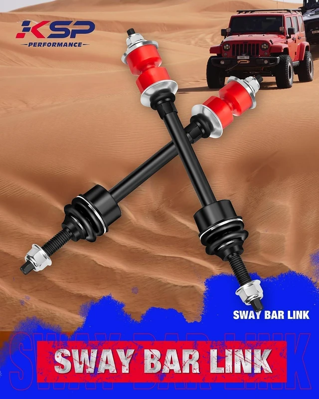 Alt view image 5 of 7 - KSP Sway Bar End Link Kit for 2006-2018 Ram 1500 & Ram Classic 2019-2024, OE Style Front Stabilizer Link with Updated PU Bushing, 1 Pair, Replaces K80894, 5170290AB/AC/AD