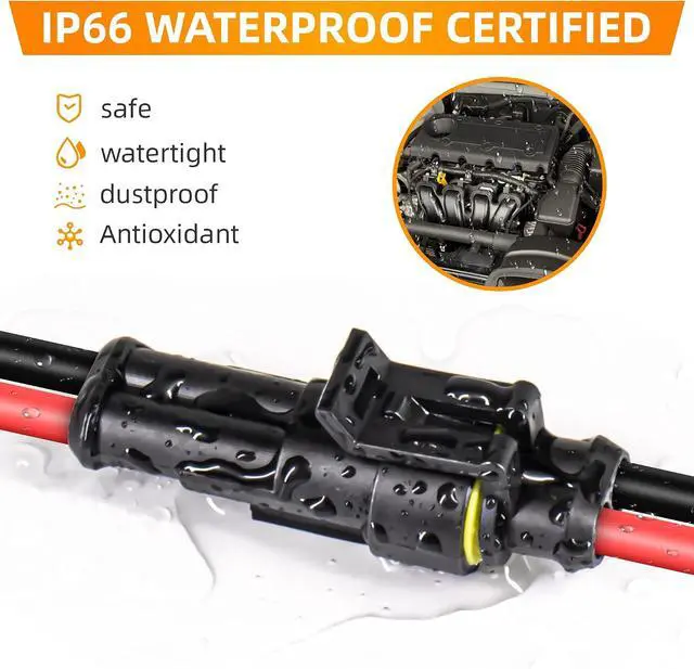 Alt view image 3 of 6 - 709PCS Water Proof Wire Connectors 43 Kits-1/2/3/4/5/6 Pin Automotive Electrical Connectors-With Ratcheting Wire Crimper-Waterproof Connectors for wiring