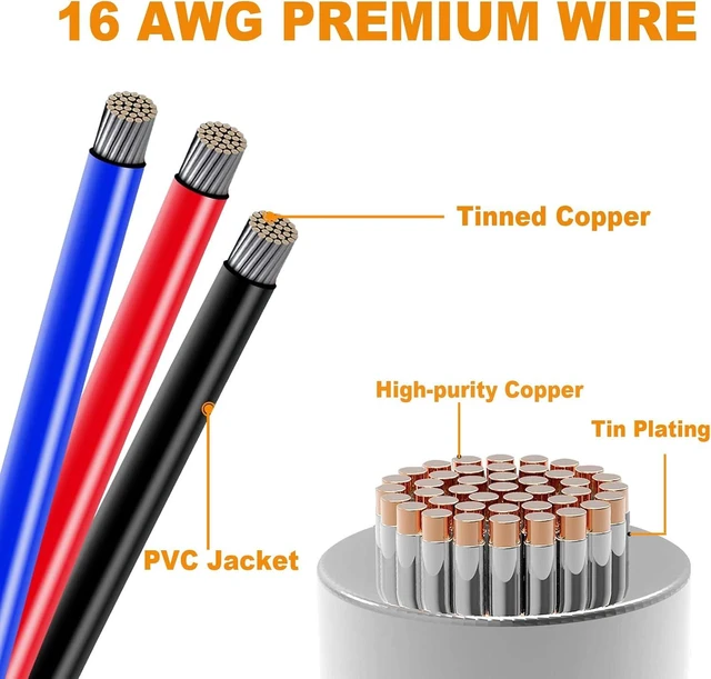 Alt view image 4 of 6 - 16AWG 1/2/3/4 Pin Automotive Waterproof Wire Connector Kit