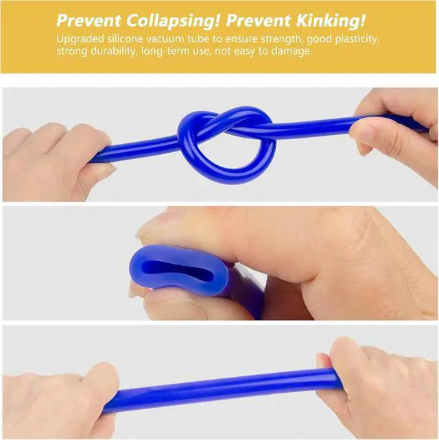 Alt view image 5 of 7 - Silicone Vacuum Hose Kit, Vibrant Blue Tubings 6PCS 10FT + Matching Connectors 12 Sizes 128PCS + Spring Clamp 6 Sizes 24PCS, 1/8" 5/32" 3/16" 1/4" 5/16" 3/8", 130PSI Automotive Lines Kit