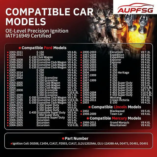 Alt view image 2 of 6 - FD503 Ignition Coil Packs Set of 8
