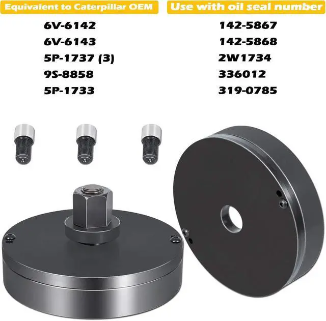 Alt view image 4 of 7 - 3406 Diesel Front & Rear Crankshaft Seal Wear Sleeve Installer Tool Perfectly Fits for CAT Caterpillar 3406 3408 C-15