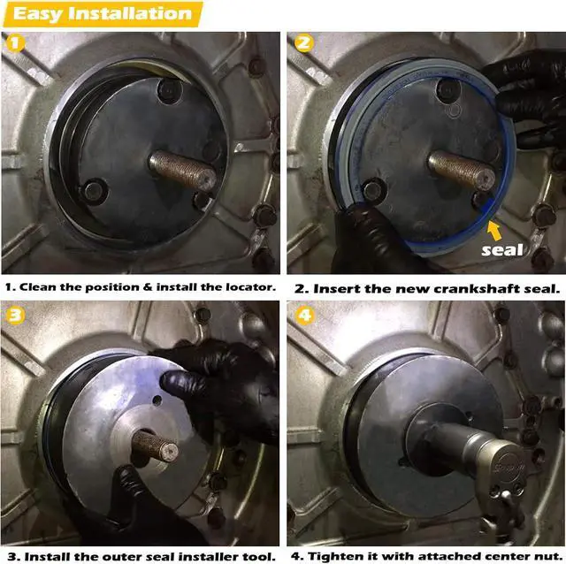 Alt view image 5 of 7 - 3406 Diesel Front & Rear Crankshaft Seal Wear Sleeve Installer Tool Perfectly Fits for CAT Caterpillar 3406 3408 C-15