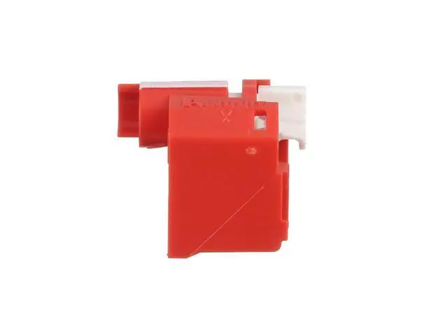 Alt view image 2 of 5 - PSL-DCPLX Rj45 Plug Lock-in Device, 10 Devices (Red) and 1 Installation/Removal Tool (Black), Polycarbonate