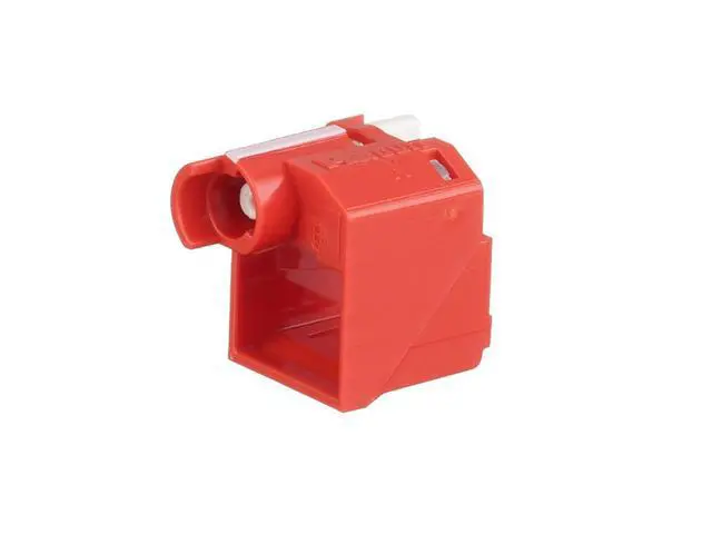Alt view image 3 of 5 - PSL-DCPLX Rj45 Plug Lock-in Device, 10 Devices (Red) and 1 Installation/Removal Tool (Black), Polycarbonate