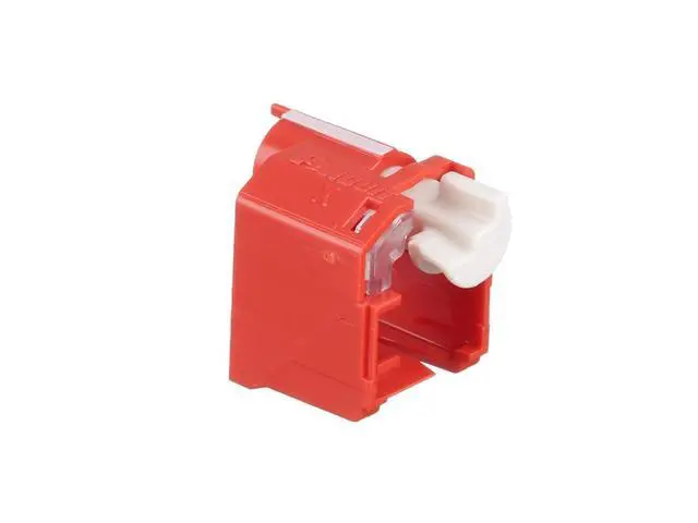 Alt view image 4 of 5 - PSL-DCPLX Rj45 Plug Lock-in Device, 10 Devices (Red) and 1 Installation/Removal Tool (Black), Polycarbonate