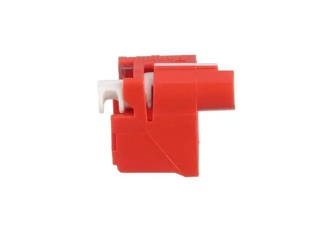 Alt view image 5 of 5 - PSL-DCPLX Rj45 Plug Lock-in Device, 10 Devices (Red) and 1 Installation/Removal Tool (Black), Polycarbonate