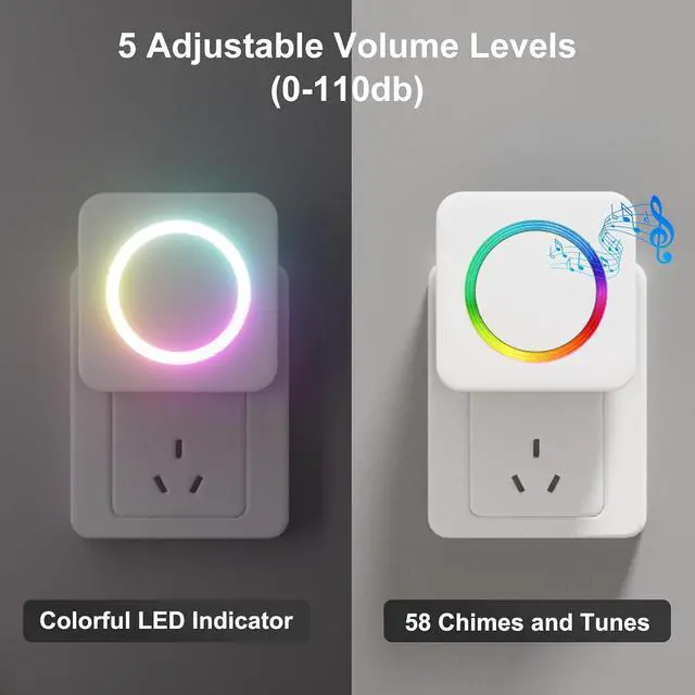 Alt view image 2 of 7 - Wireless Driveway Alarm - Motion Sensor Door Chime Motion Detector