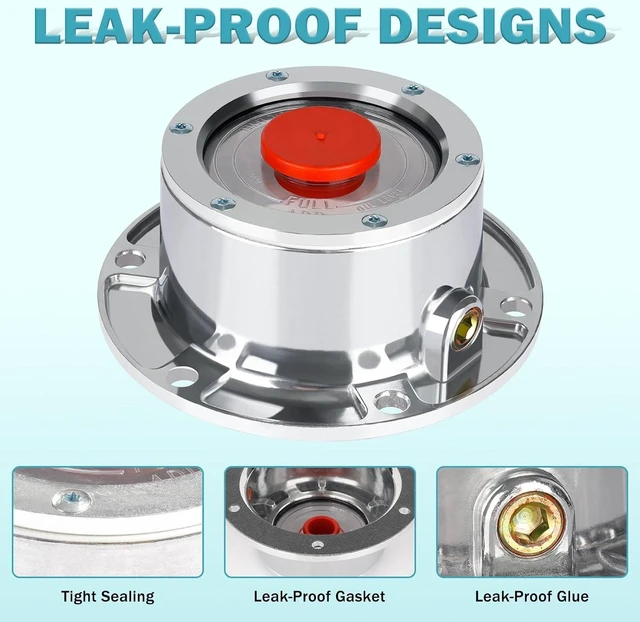 Alt view image 3 of 6 - 4 Pack 343-4009 Trailer Hub Caps Kit Replace for Stemco 343-4009