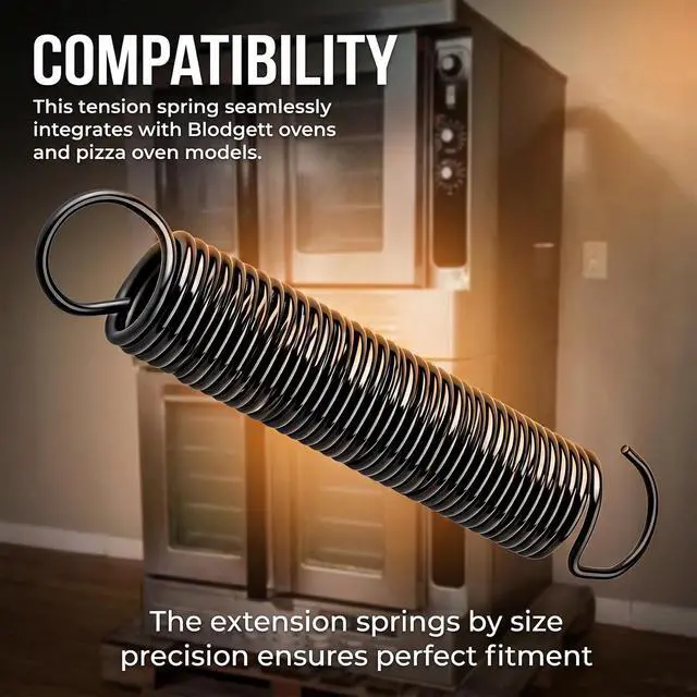 Alt view image 3 of 7 - 1 Pack 19780 Extension Spring for Blodgett Oven, Replacement for Pizza Oven