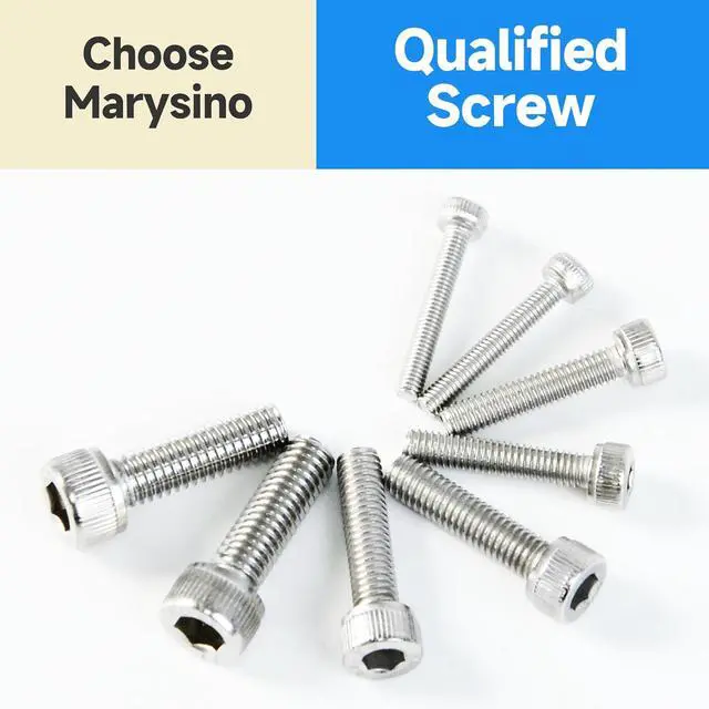 Alt view image 7 of 7 - 2200Pcs M2 M3 M4 M5 Machine Screw Assortment Kit, 304 Stainless Steel Screws, Hex Socket Head Cap Metric Bolt Assortment with Washers and Nuts for 3D Printer