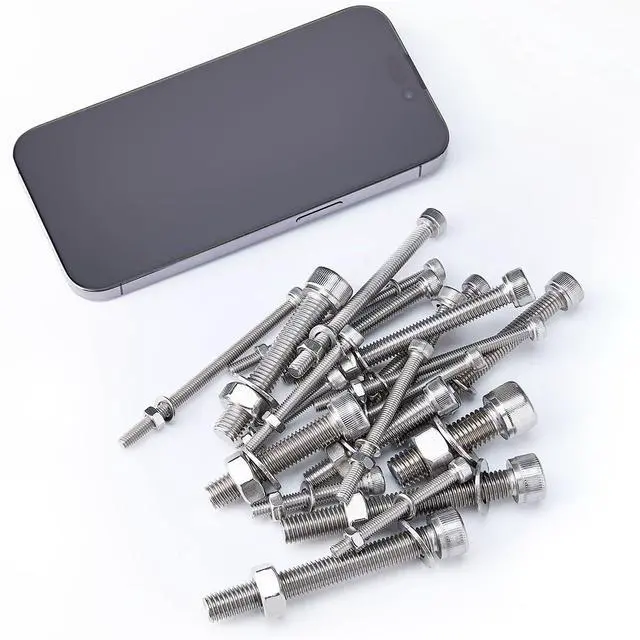 Alt view image 2 of 7 - 365PCS M5 M6 M8 M10 Metric Bolt Assortment for Precision Machinery