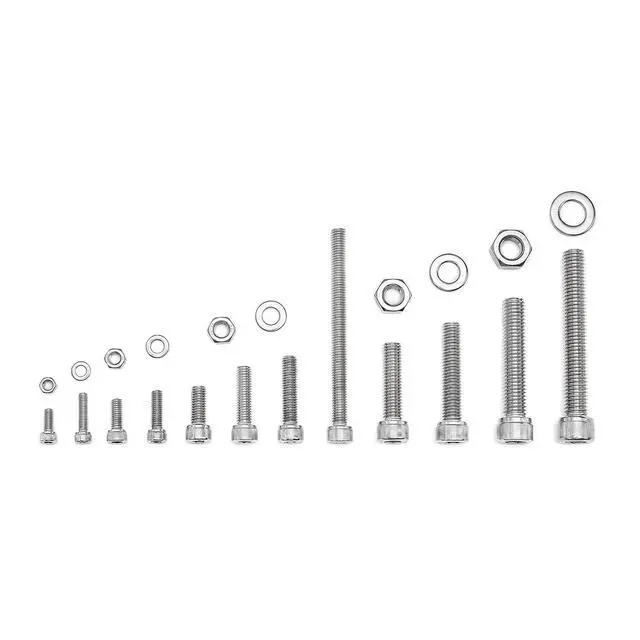 Alt view image 7 of 7 - 365PCS M5 M6 M8 M10 Metric Bolt Assortment for Precision Machinery