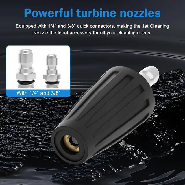 Alt view image 5 of 7 - 5 set Pressure Washer Nozzle Tips 4000 PSI 4.0 GPM Pressure Washer 1/4" & 3/8" Quick Connect with 35 Nozzle Tips Kit Multiple Degrees (0, 15, 25, 40, 65, Rinse1, Soap2) for Car Concrete Brick