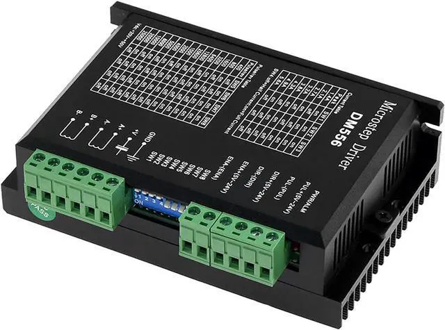 Alt view image 3 of 5 - 2pcs DM556 Stepper Motor Driver, Upgraded Version 4A 9-42V 32 Subdivision for Nema 17/23 Single Axis Hybrid CNC Controller for 42 57 86 Motors