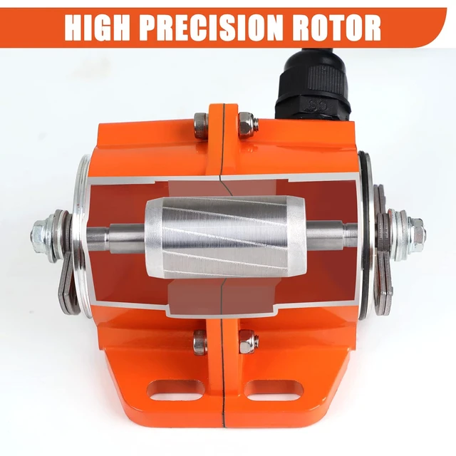 Alt view image 3 of 7 - 30W Concrete Vibration Motor, Single Phase AC110V 3600rpm, Aluminum Alloy for Shaker Table