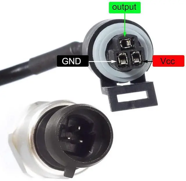 Alt view image 4 of 7 - 150 Psi Pressure Transducer/Sender/Sensor with Connector Harness 0-150 Psi Stainless Steel 1/8-27 NPT Pressure Transducer Sensor Compatible with Oil, Fuel, Air, Water