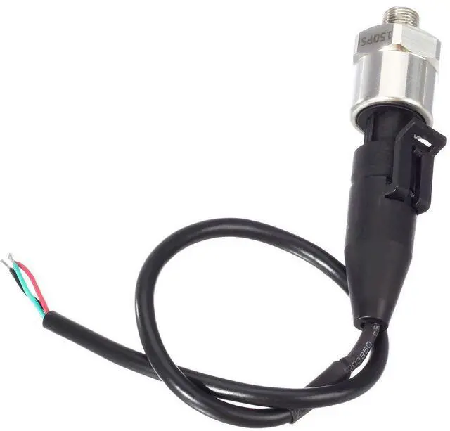 Alt view image 7 of 7 - 150 Psi Pressure Transducer/Sender/Sensor with Connector Harness 0-150 Psi Stainless Steel 1/8-27 NPT Pressure Transducer Sensor Compatible with Oil, Fuel, Air, Water